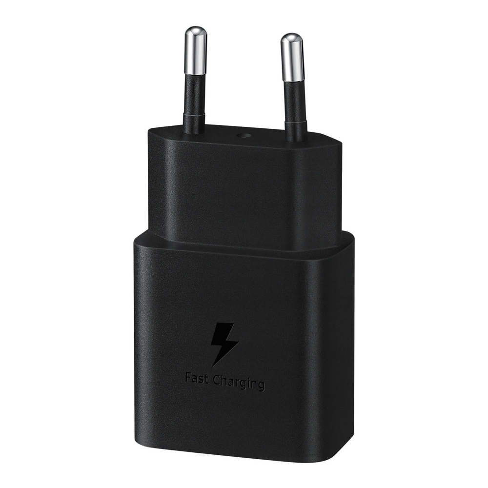 Samsung EP-T1510NBEGEU 15W PD USB-C AFC sienas lādētājs ar USB‑C – melns (0)