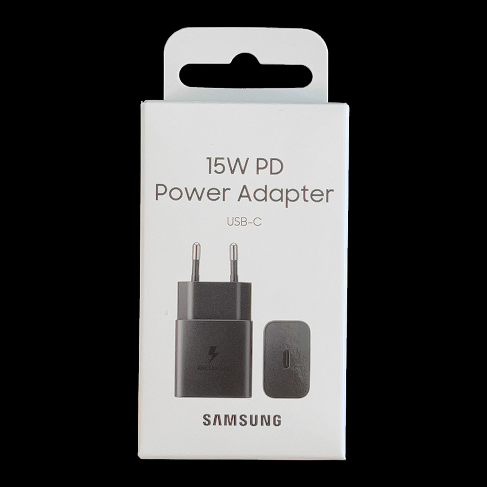 Samsung EP-T1510NBEGEU 15W PD USB-C AFC sienas lādētājs ar USB‑C – melns (2)