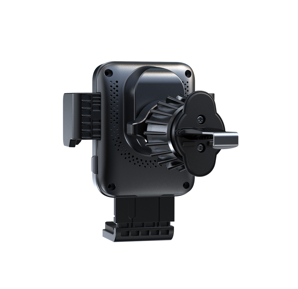 Joyroom JR-ZS341 tālruņa turētājs ar bezvadu uzlādi ventilācijas režģim – melns (1)