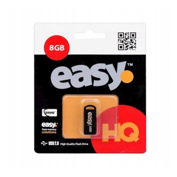USB zibatmiņa Imro Easy 8GB USB 2.0, melna