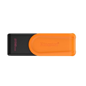 Kingston DataTraveler Exodia S 256GB USB 3.2 zibatmiņa, melna oranža