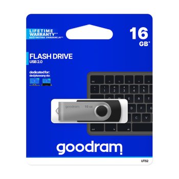 Goodram Twister 16GB USB 2.0 zibatmiņa, melna