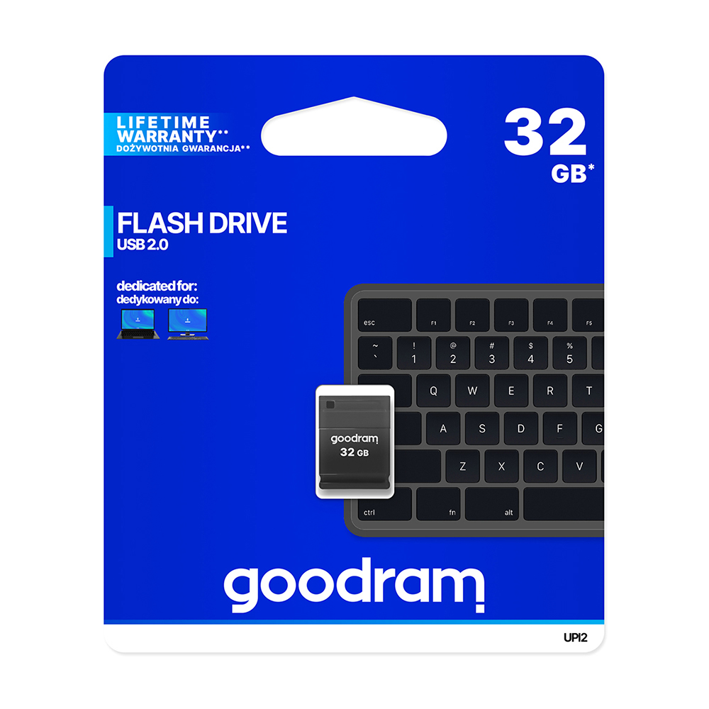 USB zibatmiņa Goodram UPI2 32GB USB 2.0, melna (0)