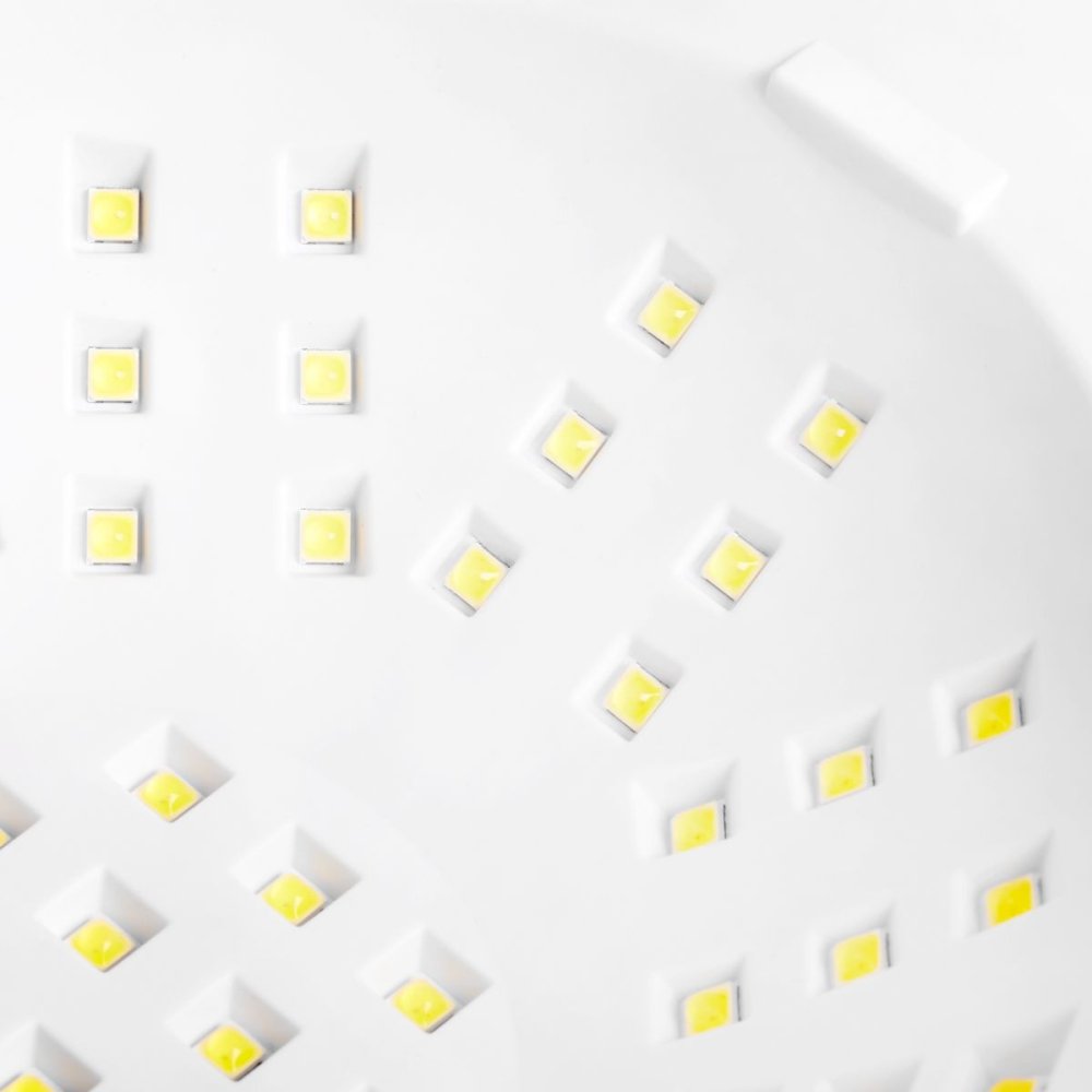 UV/LED manikīra un pedikīra lampa Glow F2 SP 220 W, Balta (57 LED, Dual LED, Low Heat Mode) (0)