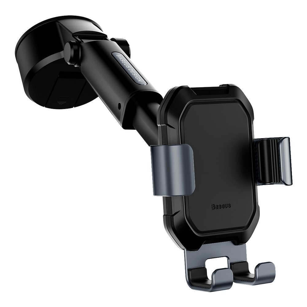 Baseus Gravity Car Mount Dashboard Windshield Phone Bracket Holder, Black | Automašīnas Telefona Turētājs (1)