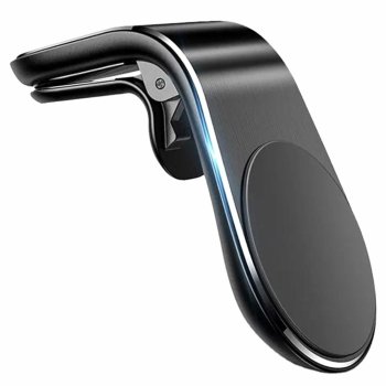 Magnētisks auto telefona turētājs ventilācijas restei, melns