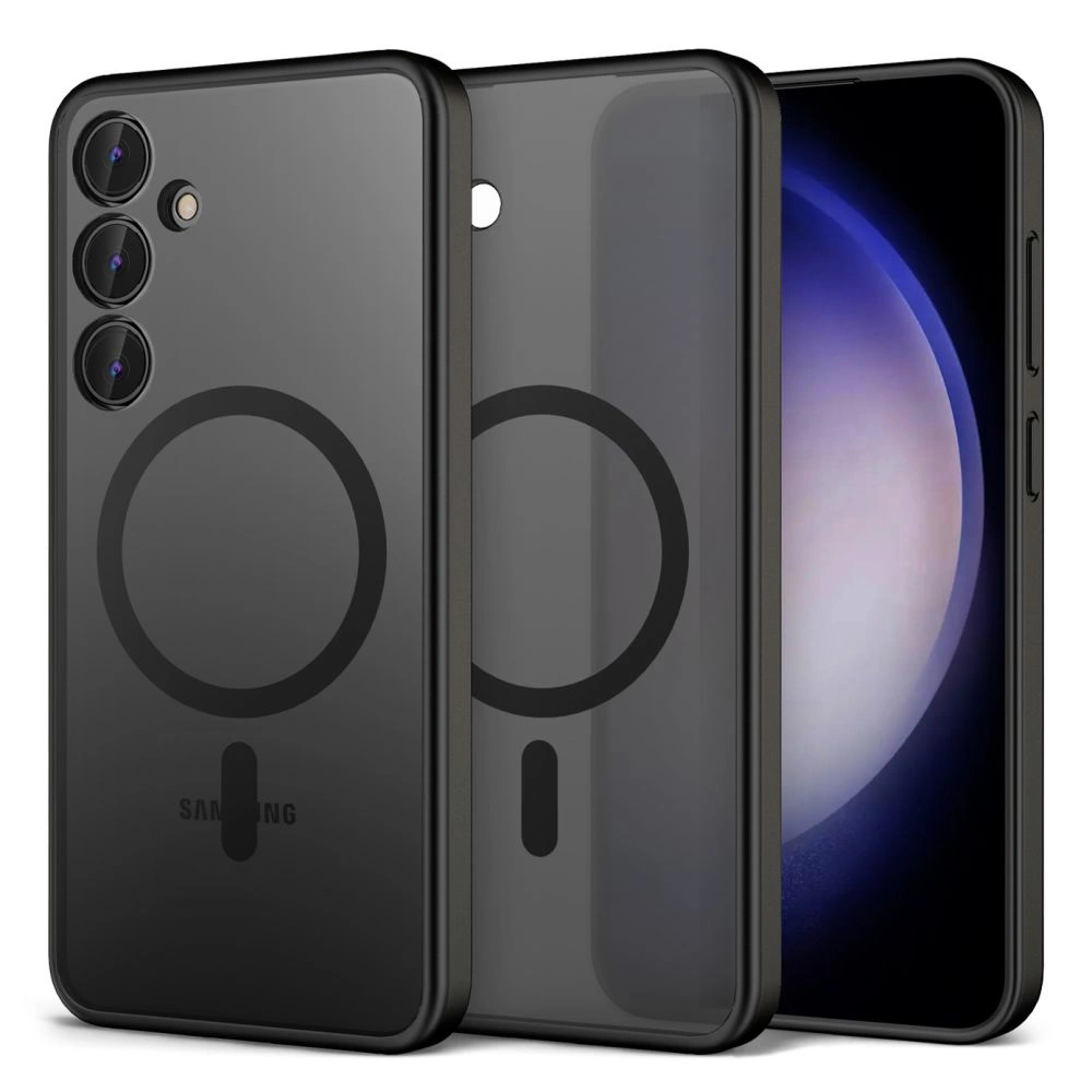 Samsung Galaxy S24 (SM-S921) Tech-Protect MagMat MagSafe Case Cover, Matte Black | Telefona Vāciņš Maciņš Apvalks Bamperis