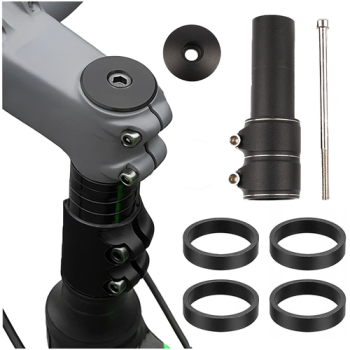 Velosipēda stūres iznesuma pagarinātājs Trizand 25993, 28,6 mm, melns