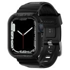 Spigen Apple Watch 4/5/6/7/8/SE (44/45mm) maciņš ar siksniņu Rugged Armor Pro, melns