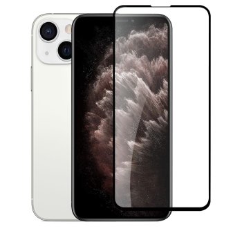 5D Aizsargstikls Apple iPhone 13 mini 5.4'', Melns Pilna Pārklājuma (Tempered Glass)