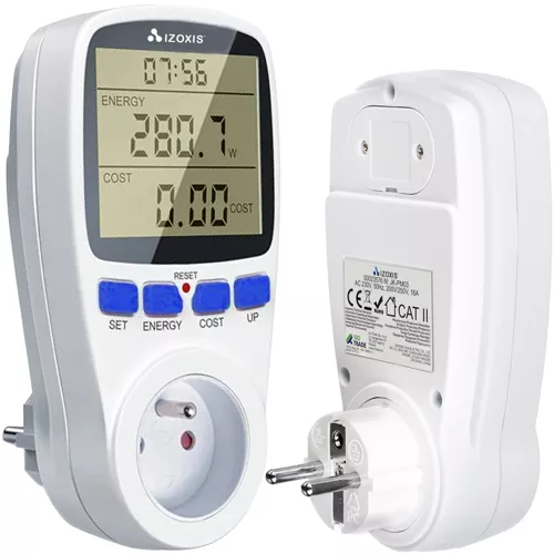 Enerģijas kilovatu patēriņa mērītājs skaitītājs, Izoxis 23576 | Wattmeter Energy Consumption Meter