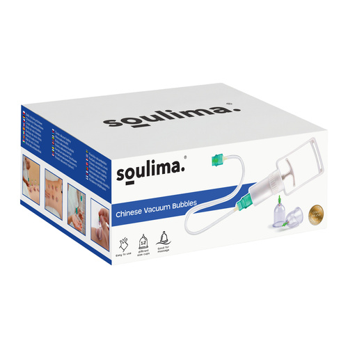 Vakuuma bankas masāžai Soulima 27292, 12 gab. komplekts ar pumpi (0)