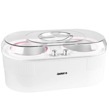Profesionāls dubultais vaska sildītājs iWax 2in1 400ml + 800ml 400W