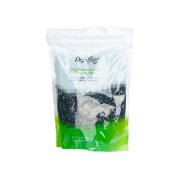 DEPILFLAX depilācijas vasks granulās NATURAL ar kokogli 1000g, melns | Depilatory wax in granules NATURAL with...