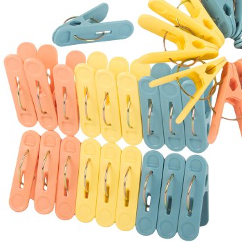 Apģērbu klipši veļas skavām 18 gab plastmasas vardes stipras | Clothespins clips for washing clothes linen pieces...