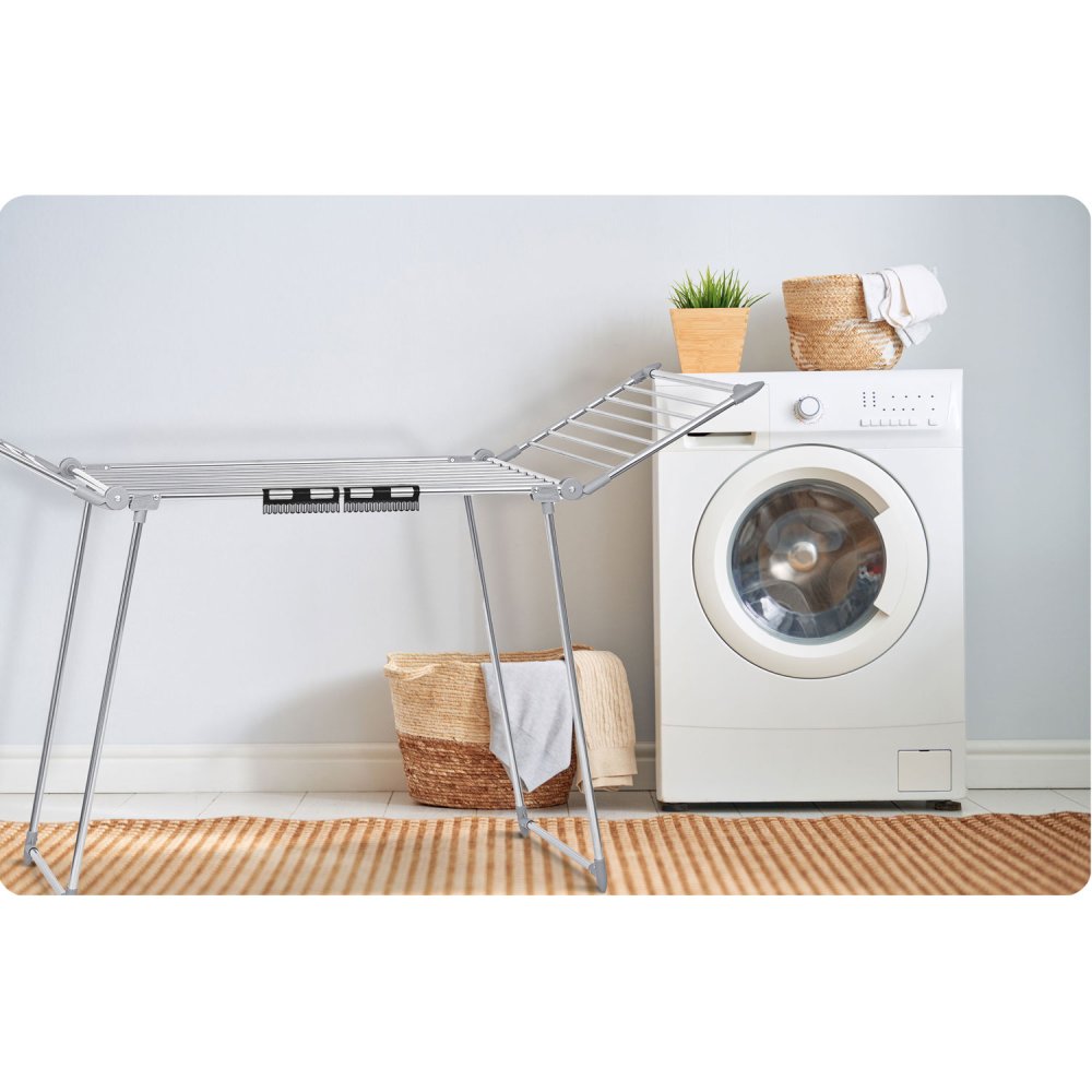 Massido zeķu turētāji veļas žāvētājam 2 gab., melni (2)