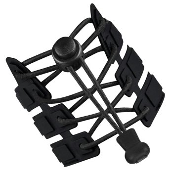 Elastīgās kurpju šņores bez siešanas 100 cm, melnas