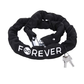 Velosipēda ķēdes slēdzene Forever Outdoor CHL-105, 1290mm, melna