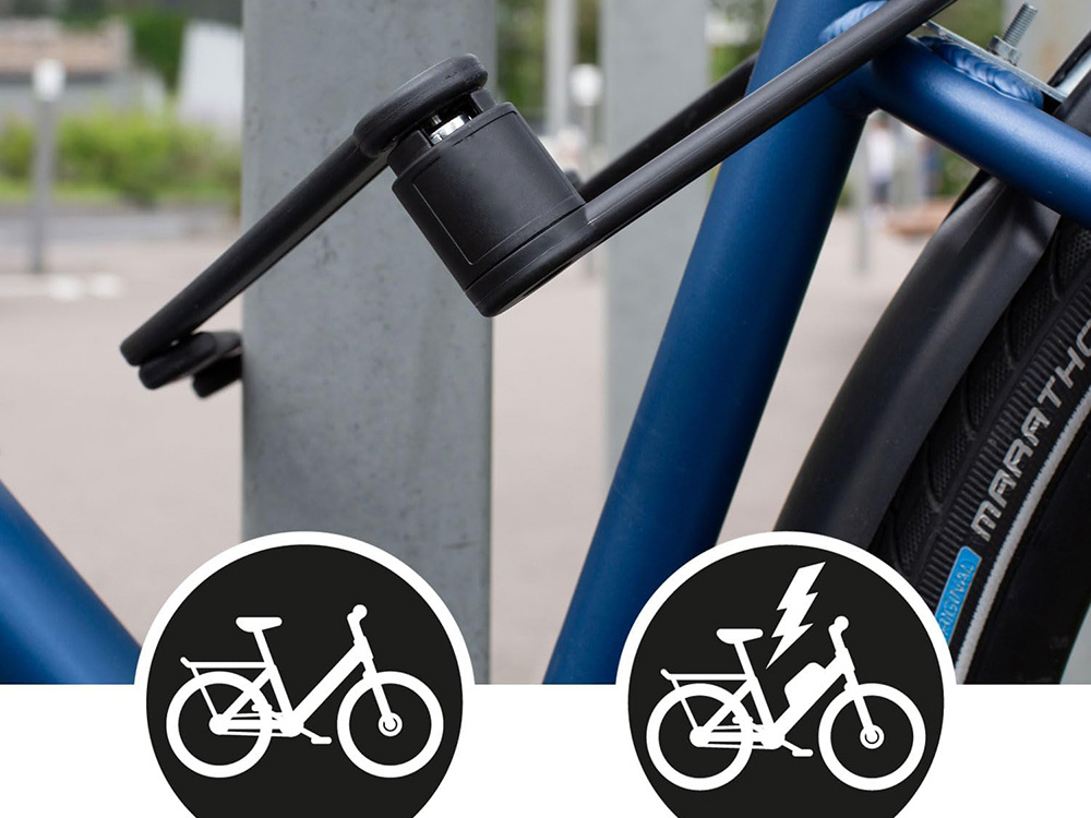 Salokāma velosipēda slēdzene 80 cm, pretaizdzīšanas atslēga velo un skrejritenim (1)