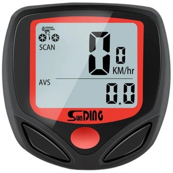 Velodators velo spidometrs, ūdensizturīgs 14 funkcijas, LCD ekrāns