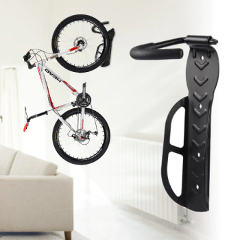 Velosipēda pakaramais pie sienas statīvs turētājs, melns | Bicycle Stand Wall Mount, Black