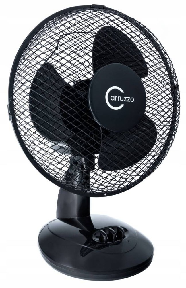 Kompakts Galda Ventilators Carruzzo - 20W, Melns | Compact Desktop Fan (4)