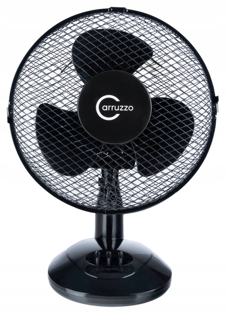 Kompakts Galda Ventilators Carruzzo - 20W, Melns | Compact Desktop Fan (5)