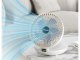 Bezvadu salokāms galda ventilators ar klipsi, stiprināms pie sienas