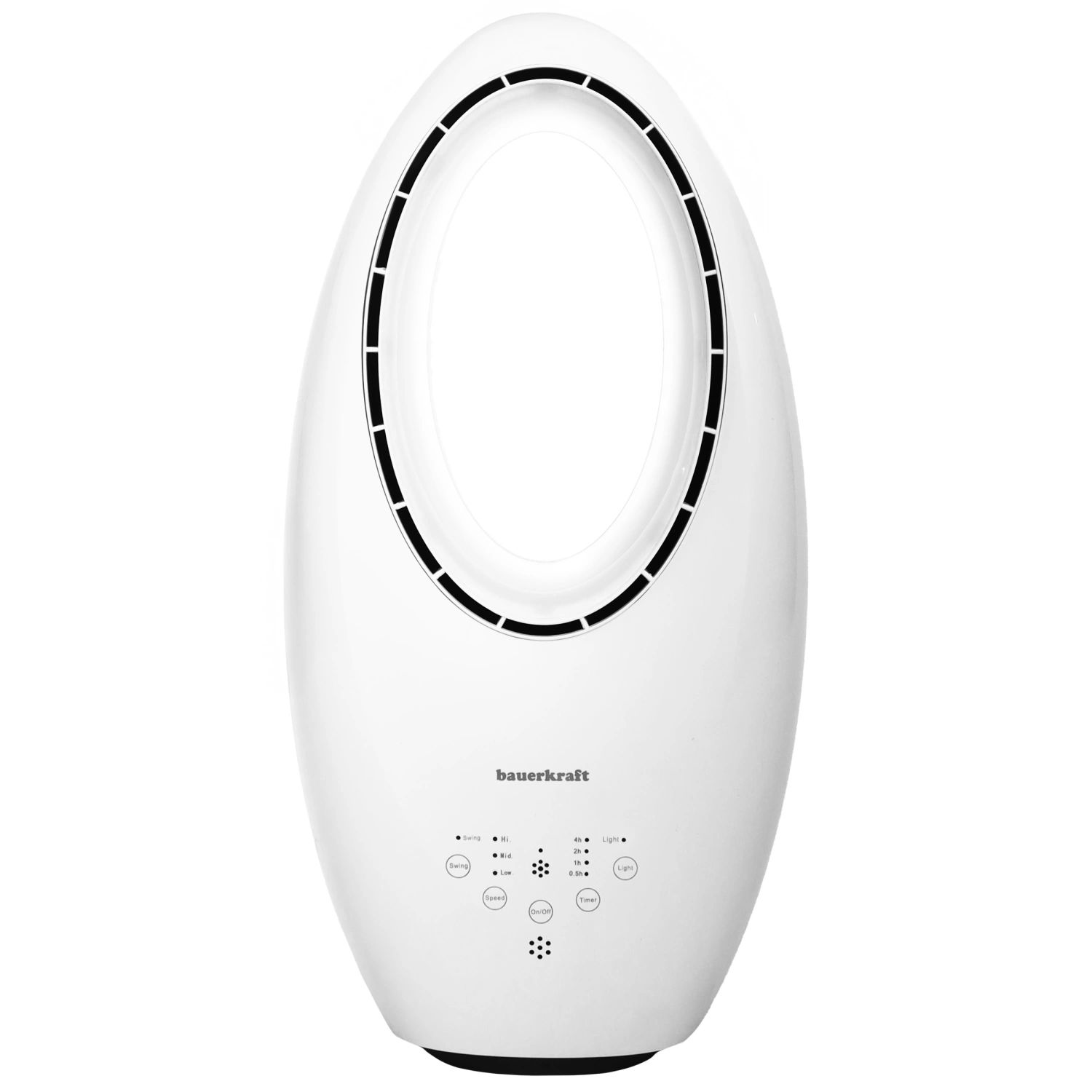 Stāvošs bezlapstiņu ventilators 60W ar pulti, taimeri un LED apgaismojumu (2)