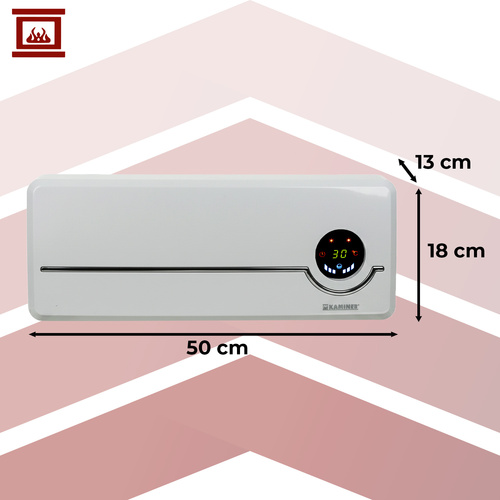 Elektriskais gaisa aizkars Kaminer Airo 2000W ar WiFi un pulti (0)