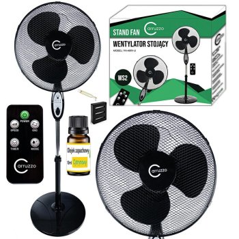 Liels Stāvošs Ventilators ar Tālvadības Pulti