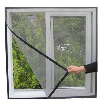 Moskītu Odu Kukaiņu Tīkls Pretinsektu Siets Logiem - 180x150cm, Melns | Mosquito Mesh Net Anti-Insect Screen for Windows