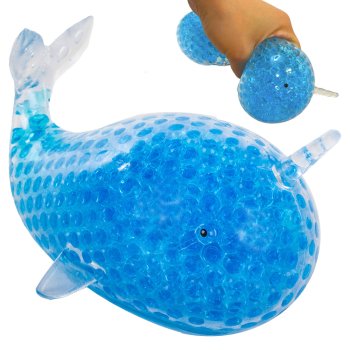 Anti-Stresa Gēla Delfīnu Sensoro Bumbiņas Ar Lielu Smalcinātību | Anti-Stress Squishy Gel Dolphin Sensory Balls Large Crush