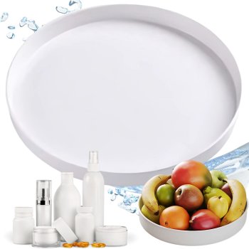 Grozāms organizators virtuvei un vannas istabai 25 cm, balts