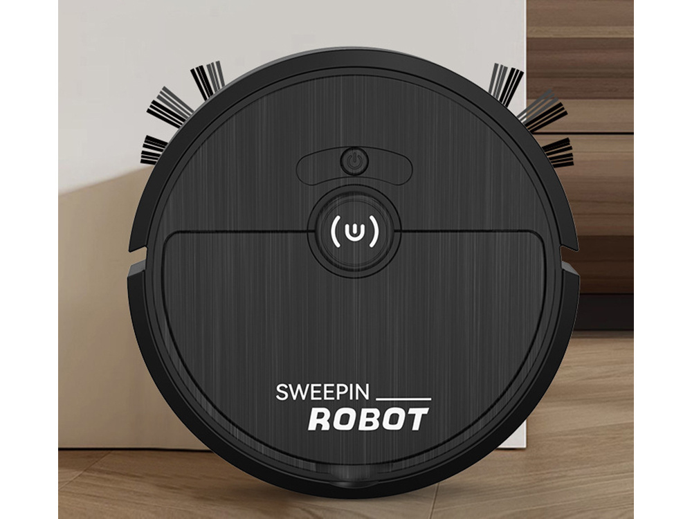 Jaudīgs robots putekļsūcējs automātiskai grīdu tīrīšanai, bezvadu, melns (2)
