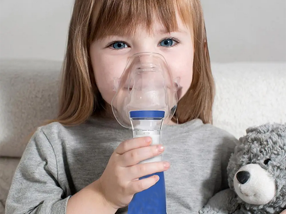 Pārnēsājams tīkliņa inhalators, kluss bezvadu nebulaizers ar maskām bērniem un pieaugušajiem (3)