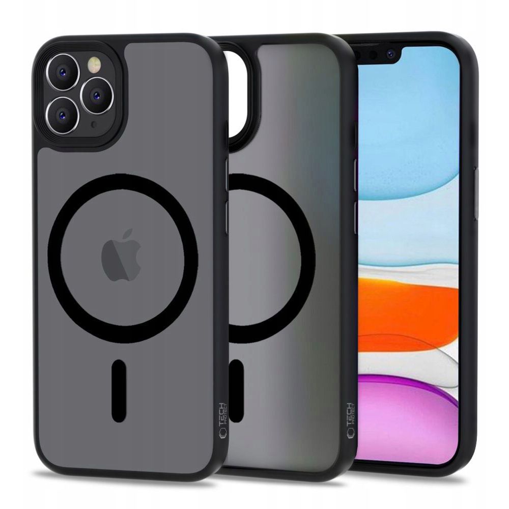 Apple iPhone 11 Pro 5.8'' Tech-Protect MagMat MagSafe Case Cover, Matte Black | Telefona Vāciņš Maciņš Apvalks Bamperis