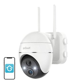 Bezvadu āra novērošanas kamera ieGeek ZS-GX1S 3MP WiFi 5200mAh