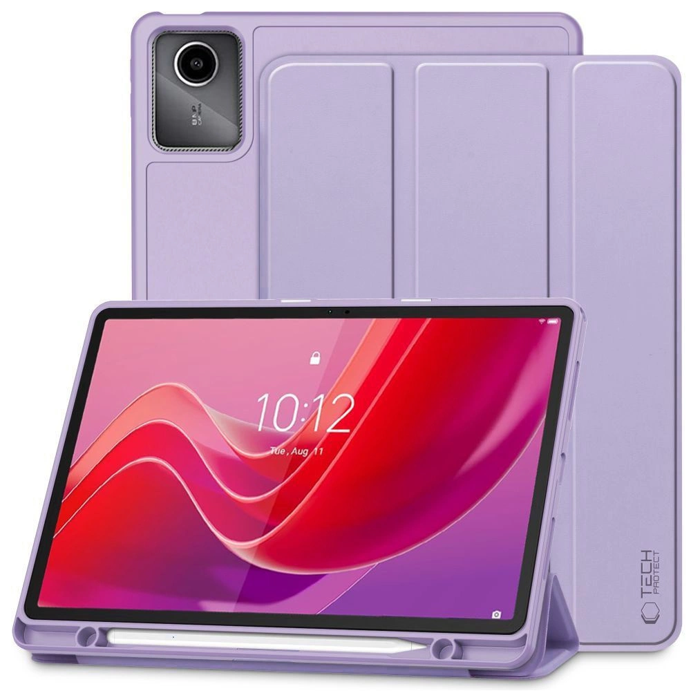 Lenovo Tab M11 11'' (TB-330FU) Tech-Protect SC Pen Protective Cover Case, Purple | Planšetes Vāciņš Maciņš Apvalks Grāmatiņa