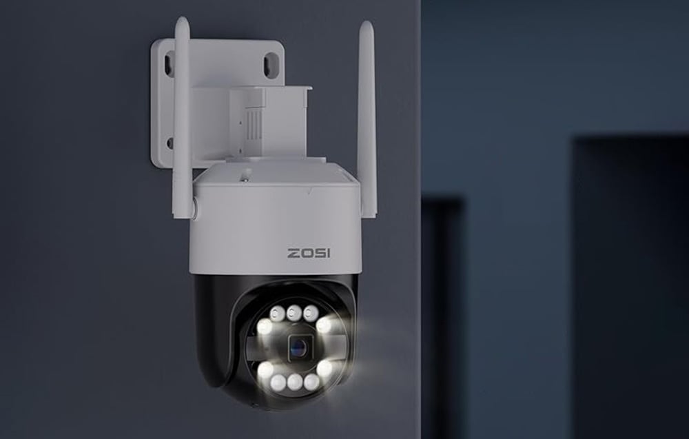 ZOSI C296 8MP Āra WiFi Kamera Dual Pan/Tilt IP66 + 32GB SD Karte (1)