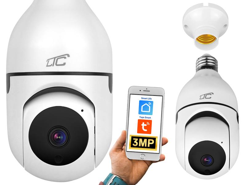 WiFi grozāmā kamera Spuldze E27 PTZ IP 3Mpix LTC VISION (0)
