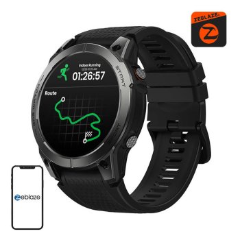 Zeblaze Stratos 3 Pro viedpulkstenis (melns) | Smartwatch (Black)