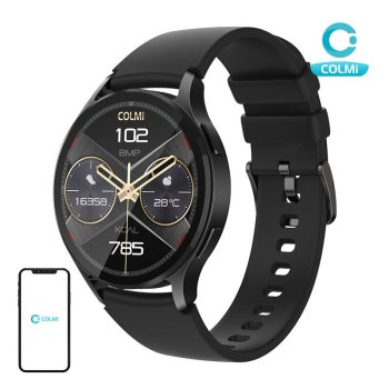 Viedpulkstenis Colmi i28 Ultra 1.43" AMOLED Melns