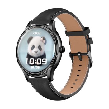 Viedpulkstenis COLMI L28 AMOLED 1.32" Melns ar divām siksniņām