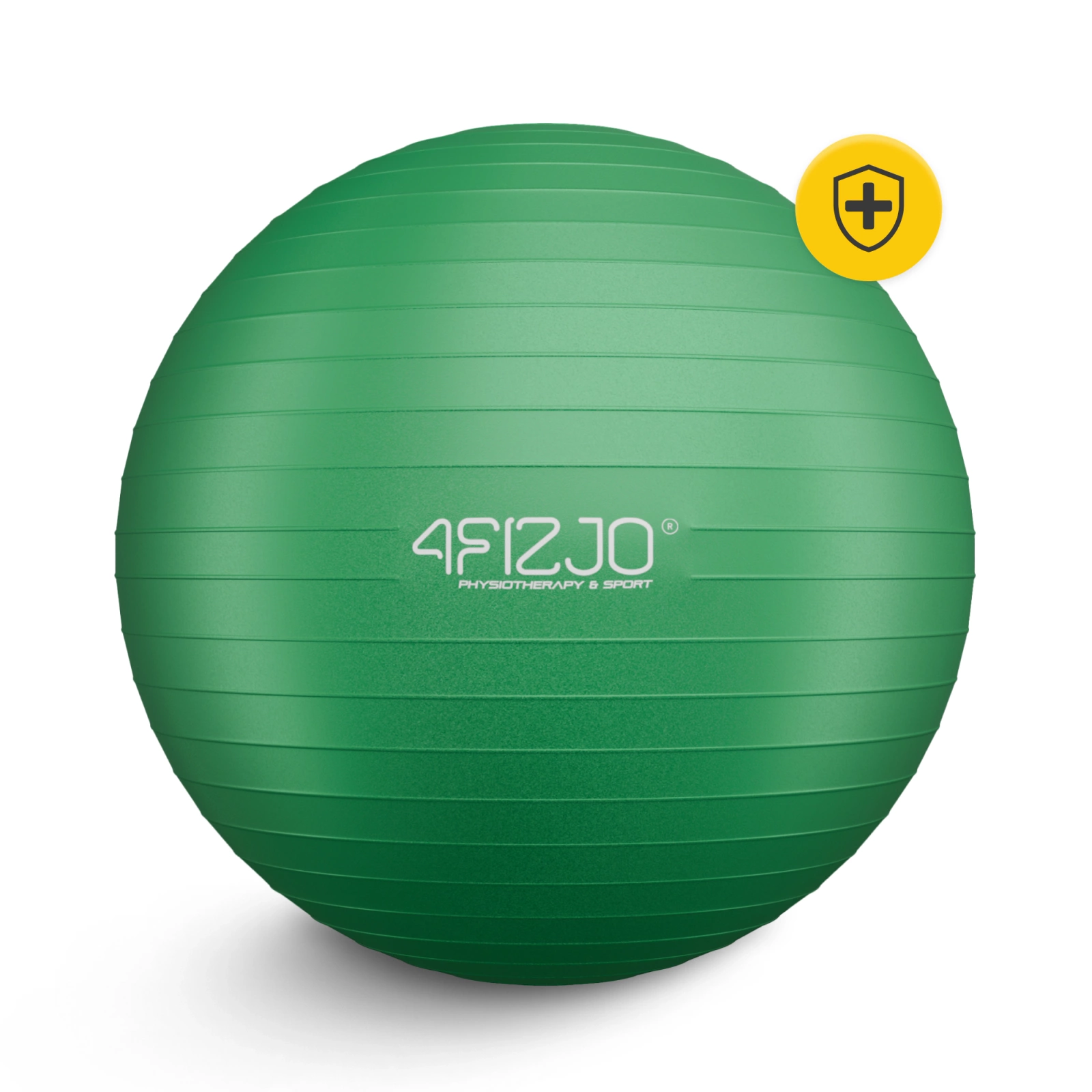 Vingrošanas bumba 4FIZJO 65 cm fitnesam un rehabilitācijai, ar pumpi, zaļa (0)