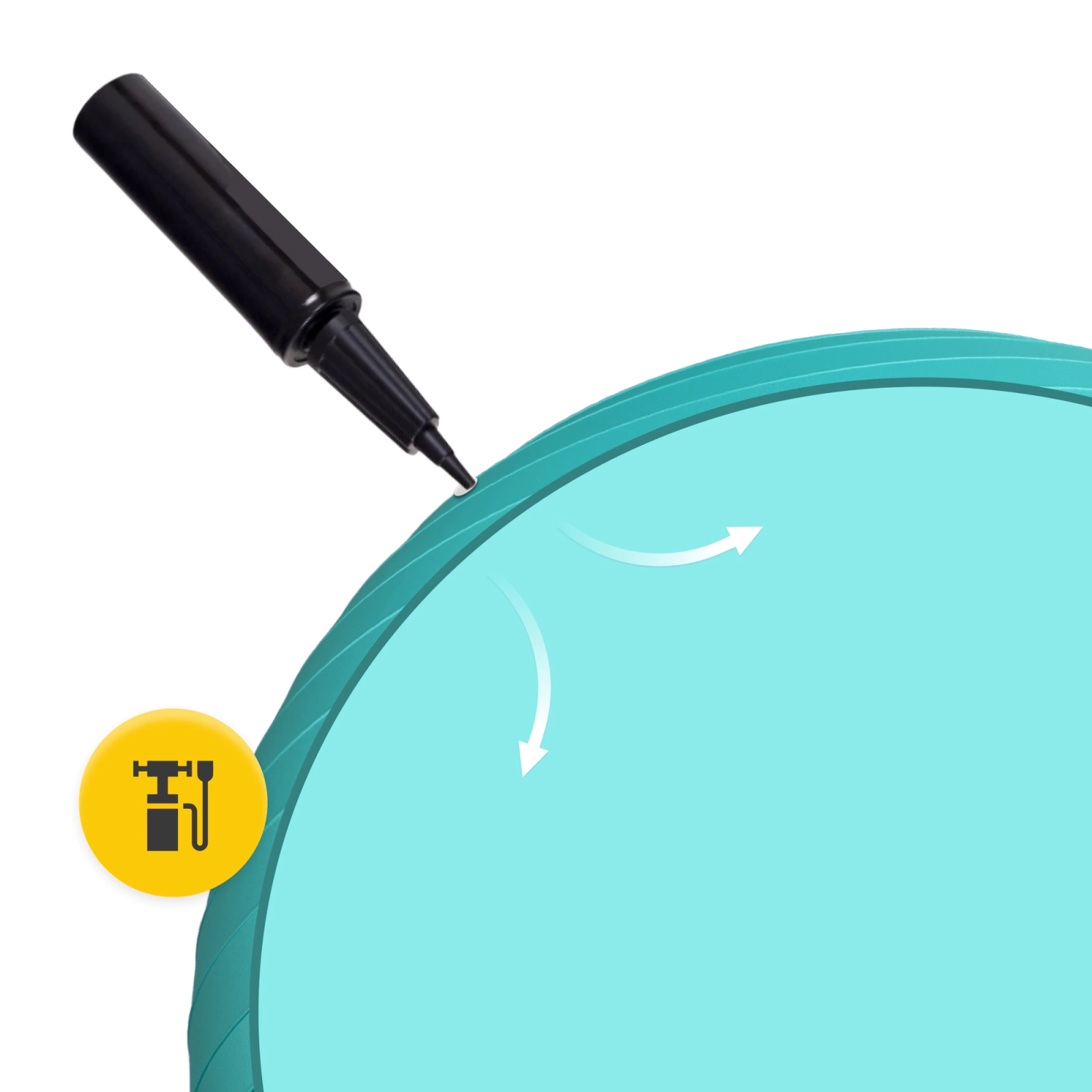 Vingrošanas bumba 85 cm 4FIZJO Reh Ball ar pumpi, piparmētru krāsas (0)