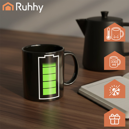 Maģiskā Krūze - Baterija 330ml Ruhhy 22103 | Magic Mug - Battery (1)