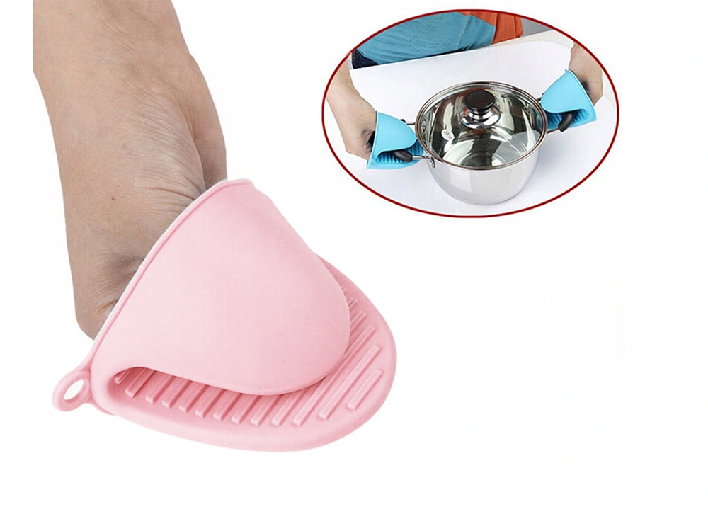 Silikona virtuves dūrainis, rozā, 8×10 cm (0)