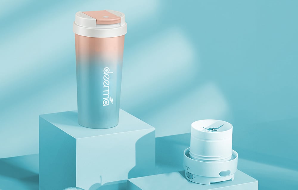 Bezvadu blenderis Deerma DEM-NU90 Termokrūze 300ml (0)