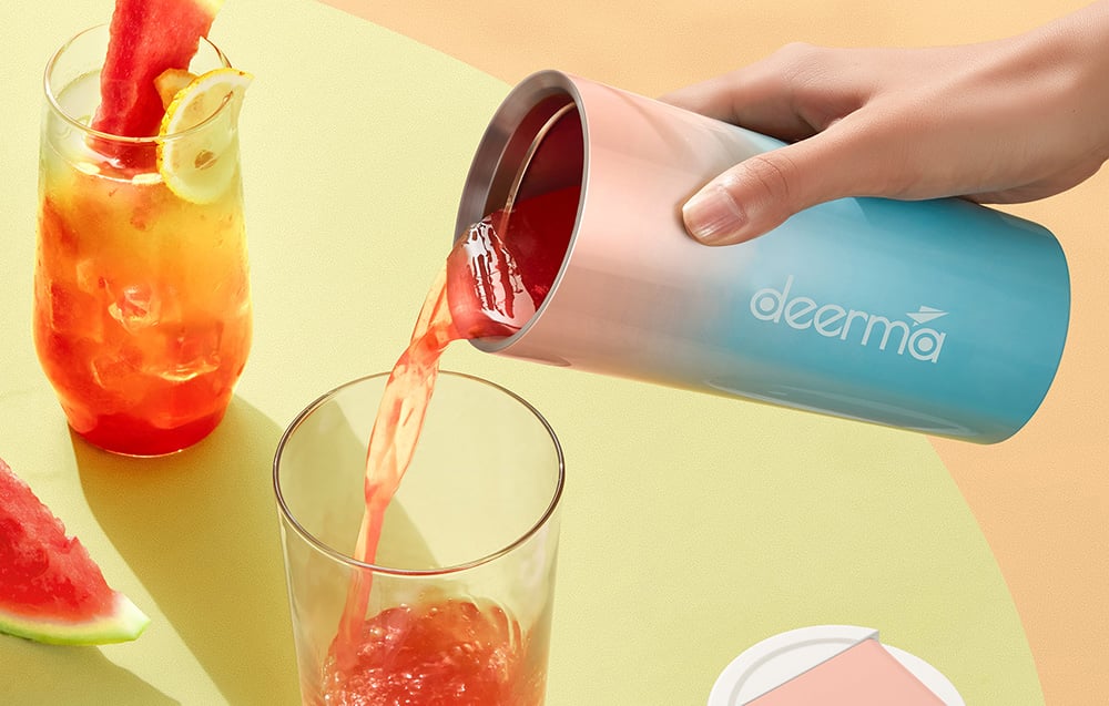 Bezvadu blenderis Deerma DEM-NU90 Termokrūze 300ml (1)